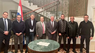  سفير مصر في كرواتيا يستقبل الاتحاد الدولي لليد برئاسة حسن مصطفى 