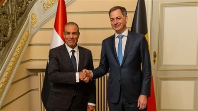 تفاصيل لقاء وزير الخارجية مع رئيس وزراء بلجيكا