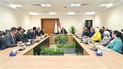 وزي الري يلتقى المدير الإقليمي للبنك الأوروبي لمناقشةالحالة الانشائية لحائط رشيد البحري