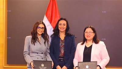 وزيرة التضامن تشهد توقيع بروتوكول تعاون مع مؤسسة ساويرس للتنمية