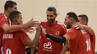 البطولة العربية للطائرة.. الأهلي يختتم إستعداداته لملاقاة السلام العماني