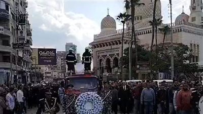 تشييع جثمان الشهيد العميد فتحى سويلم فى مشهد جنائزي مهيب بالدقهلية