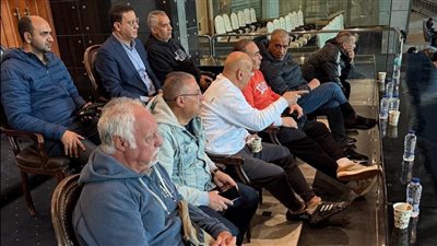 التوأم حسن يراقب لقاء الزمالك ومودرن سبورت 