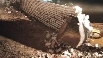 إزالة التعديات على 16 قيراطا أراضي زراعية بالفيوم 