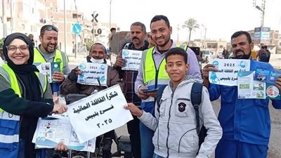 قافلة مائية مجانية لخدمة أهالي أنشاص الرمل في الشرقية