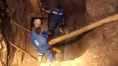 مياه الشرقية: إصلاح كسر بخط الصرف الصحي بـ «الخطارة»