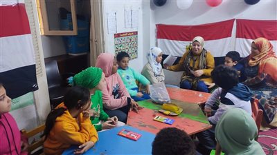 ورشة عن أهمية التعليم فى الحضارة المصرية لأطفال جمعية منارات العطاء بالفيوم