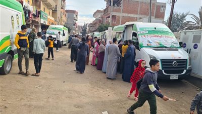 قافلة طبية مجانية بقرية دمتيوه بكوم حماده