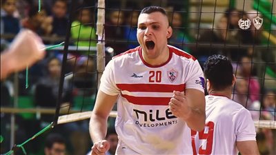 دولا الزمالك أفضل لاعب فى نهائى البطولة العربية للطائرة 