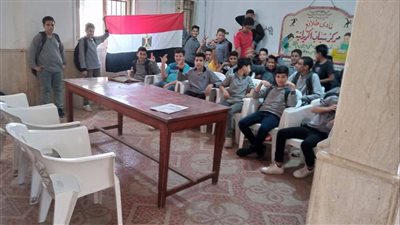 ندوة تثقيفية عن ثورة 25 يناير بمركز شباب المنصورة