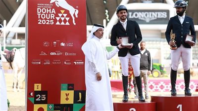 فارس الجياد يفوز بفضية بطولة الفروسية بقطر 