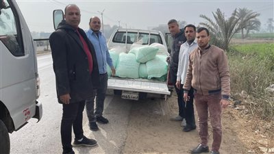 ضبط 1550 كيلو دقيق مدعم قبل تهريبه بالفيوم 