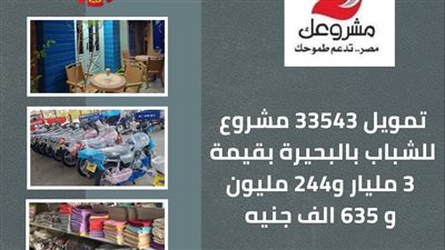 تمويل 33 ألف و543 مشروع للشباب بقري ومدن البحيرة