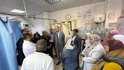 رئيس إيتاي البارود يتفقد بمستشفى إيتاى البارود المركزى