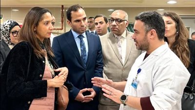وفد الوكالة الفرنسية يزور فرع الهيئة العامة للرعاية الصحية بالإسماعيلية