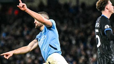 مانشستر سيتي يقلب الطاولة على كلوب بروج بالنيران الصديقة 