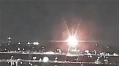 لحظة سقوط طائرة ركاب أمريكية واصطدامها بمروحية في الجو.. فيديو