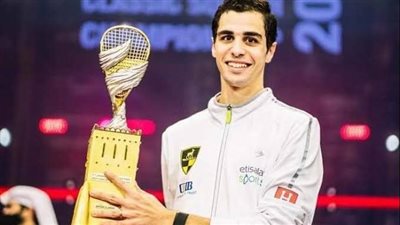 علي فرج يتوج بلقب بطولة جي بي مورجان للإسكواش