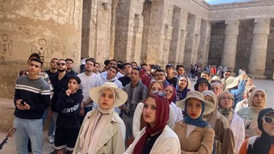 طلاب جامعة المنوفيه في زيارة لمدينتي الأقصر وأسوان ضمن برنامج أعرف بلدك