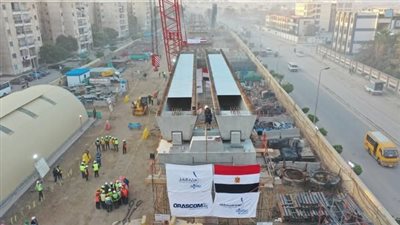 بدء تركيب الكمرات وتقدم أعمال تنفيذ مشروع المرحلة الأولى من مترو الإسكندرية