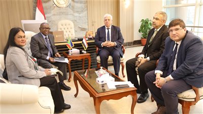 وزير التعليم العالي يبحث التعاون مع وزير العلوم والتكنولوجيا بجنوب إفريقيا