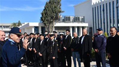 زيارة طلاب جامعة المنصورة للكلية البحرية بالإسكندرية