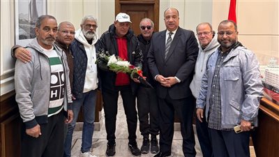 وفد من قدامى لاعبى الاتحاد يدعموا مصيلحى بزيارة جماعية 