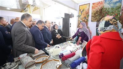 افتتاح معرض «أيادي مصر» للحرف اليدوية والتراثية بحديقة صنعاء في كفر الشيخ 