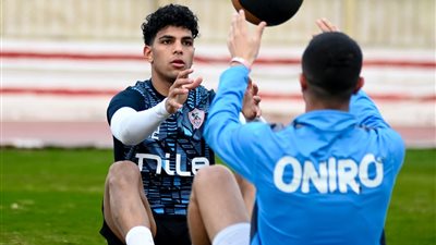 مران الزمالك..فقره تدريبات بدنيه للاعبين 
