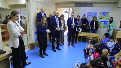 وزير التربية والتعليم يتفقد المدرسة الألمانية الإنجيلية الثانوية بالجيزة