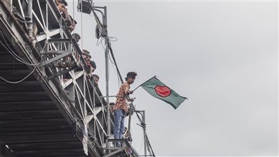 احتجاجات في بنغلادش  تستهدف منزل نجيب رحمان والد رئيسة وزراء السابقة