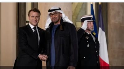 بن زايد يبحث مع ماكرون العلاقات الإستراتيجية بين البلدين