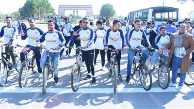 ماراثون رياضي لطلاب جامعة سوهاج ضمن فعاليات ندوة الأمن القومي 