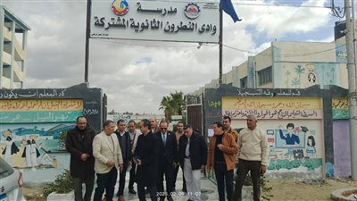 رئيس الإدارة المركزية لتكنولوجيا المعلومات بوزارة التعليم يتفقد  مدارس وادى النطرون 