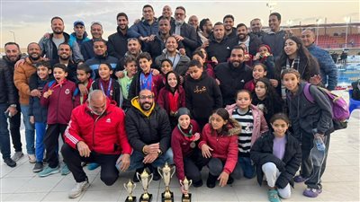 الصيد يحصد المراكز الاولى فى بطولة الجيزة الشتوية للسباحة 