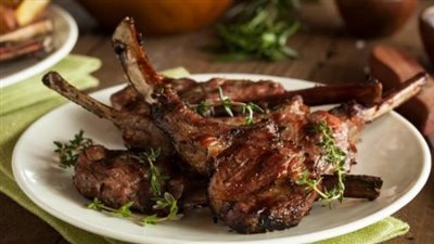 طريقة  تحضير ريش اللحم متبلة بالفرن