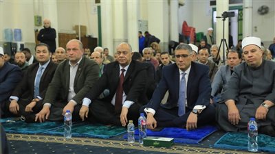 محافظ الجيزة يشهد احتفالية ذكري النصف من شعبان بمسجد عبد الرحمن الكواكبي 