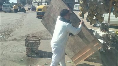 حملات مكثفة لإزالة الإشغالات بالدلنجات في البحيرة