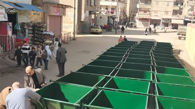 الدقهلية: توزيع 119 حاوية لرفع مستوى منظومة النظافة 