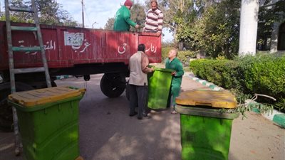 رفع 2670 طن مخلفات بلدية بالمنطقة المركزية في المنصورة