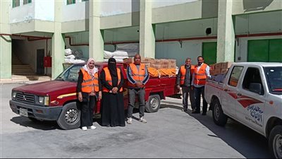 الإسماعيلية: توزيع 1400 كرتونة مواد غذائية على الأسر الأولى بالرعاية