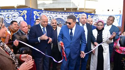 محافظ الدقهلية يفتتح مدرسة عزبة أبو غانم