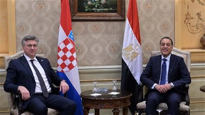 رئيس الوزراء يستقبل رئيس وزراء جمهورية كرواتيا