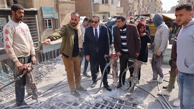  محافظ المنوفية يتفقد أعمال تطوير مدخل الباجور البحري وصيانة كوبري الباجور العلوي 