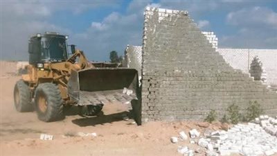 ضمن أعمال الموجه الـ 25.. إزالة 7 حالات تعد على الأراضي بالشرقية 