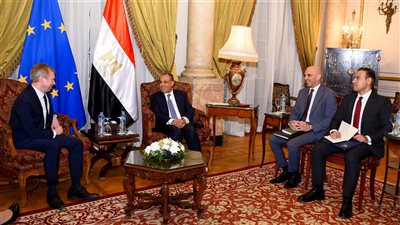 وزير الخارجية يستقبل الممثل الخاص للاتحاد الأوروبي لعملية السلام في الشرق الأوسط