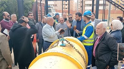 محطة مياه المستقبل بالاسماعيلية تستقبل وفد أجهزة المدن العمرانية
