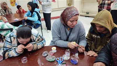 ورش حكى وتصنيع مشغولات لذوى الاحتياجات الخاصة بالفيوم 