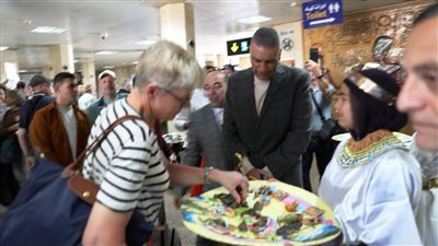 محافظ أسوان يستقبل ضيوف مهرجان تعامد الشمس بمطار أبو سمبل الدولى