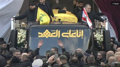 انطلاق مراسم تشييع حسن نصرالله وصفي الدين في بيروت وسط حضور شعبي   